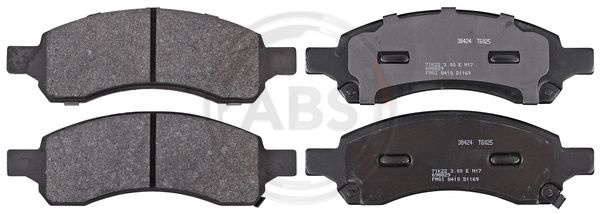 Set placute frana,frana disc punte fata (38424 ABS) CHEVROLET,SAAB