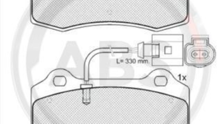 Set placute frana,frana disc punte fata (38592 ABS) SEAT