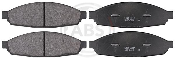 Set placute frana,frana disc punte fata (38953 ABS) LINCOLN