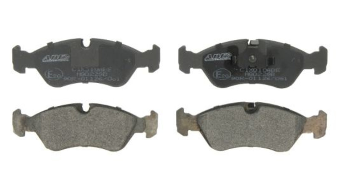 Set placute frana,frana disc punte fata (C1X010ABE ABE) CHEVROLET,DAEWOO,FSO,OPEL,VAUXHALL,ZAZ