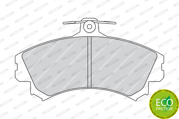 Set placute frana,frana disc punte fata (FDB1738 FERODO) MITSUBISHI,SMART