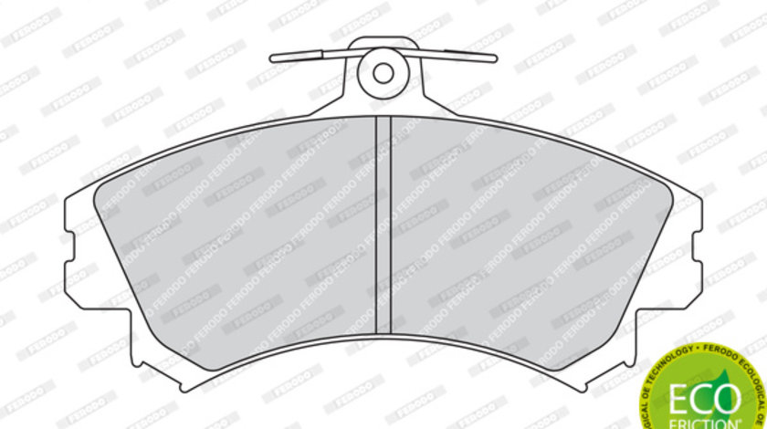 Set placute frana,frana disc punte fata (FDB1738 FERODO) MITSUBISHI,SMART