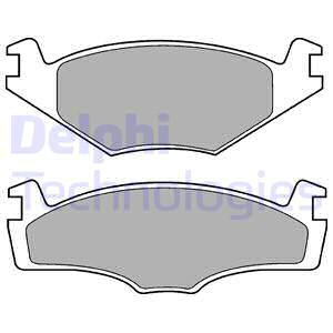 Set placute frana,frana disc punte fata (LP0756 DELPHI) SEAT,VW