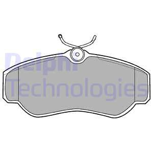 Set placute frana,frana disc punte fata (LP0913 DELPHI) LAND ROVER