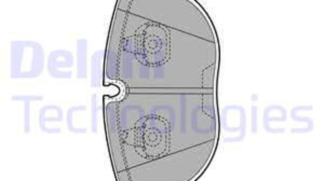 Set placute frana,frana disc punte fata (LP1002 DELPHI) AUDI,BENTLEY,BMW,CHRYSLER,MERCEDES-BENZ,VW