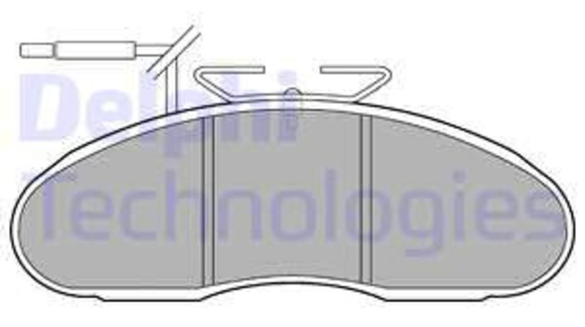 Set placute frana,frana disc punte fata (LP1096 DELPHI) MERCEDES-BENZ,RENAULT,RENAULT TRUCKS