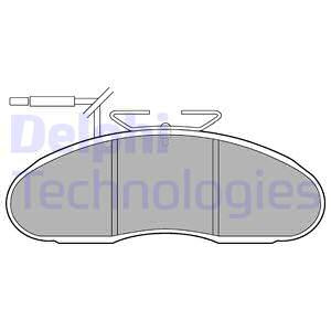 Set placute frana,frana disc punte fata (LP1105 DELPHI) NISSAN,VAUXHALL