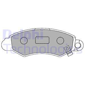 Set placute frana,frana disc punte fata (LP1318 DELPHI) SUBARU,SUZUKI