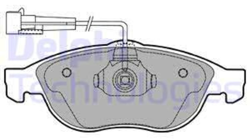 Set placute frana,frana disc punte fata (LP1404 DELPHI) ALFA ROMEO,FIAT,LANCIA