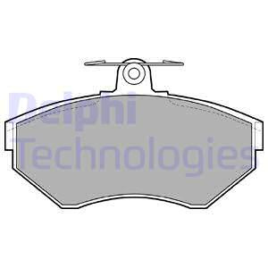 Set placute frana,frana disc punte fata (LP1410 DELPHI) AUDI,VW