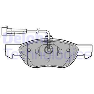 Set placute frana,frana disc punte fata (LP1413 DELPHI) ALFA ROMEO,FIAT
