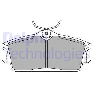 Set placute frana,frana disc punte fata (LP1435 DELPHI) NISSAN