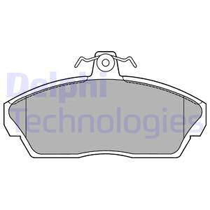 Set placute frana,frana disc punte fata (LP1450 DELPHI) GAZ,LAND ROVER