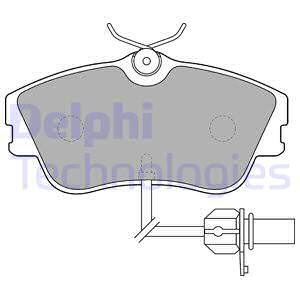 Set placute frana,frana disc punte fata (LP1542 DELPHI) VW