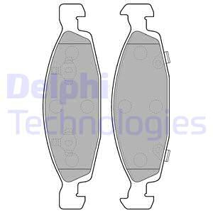 Set placute frana,frana disc punte fata (LP1557 DELPHI) JEEP