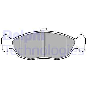 Set placute frana,frana disc punte fata (LP1597 DELPHI) Citroen,PEUGEOT