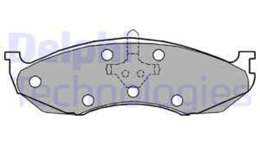 Set placute frana,frana disc punte fata (LP1615 DELPHI) JEEP,KIA