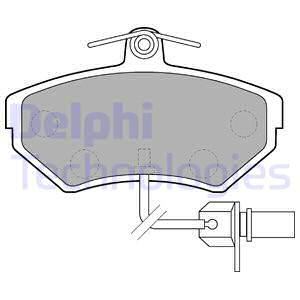Set placute frana,frana disc punte fata (LP1631 DELPHI) AUDI,SEAT,VW