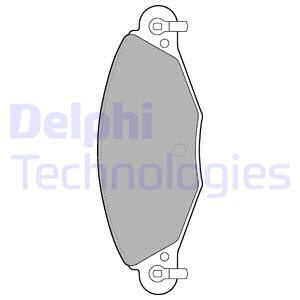 Set placute frana,frana disc punte fata (LP1655 DELPHI) Citroen