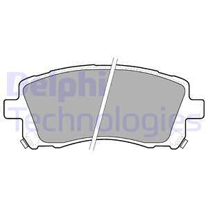Set placute frana,frana disc punte fata (LP1663 DELPHI) MITSUBISHI,SUBARU