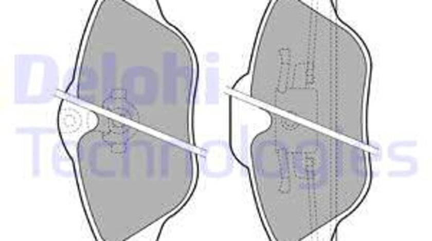 Set placute frana,frana disc punte fata (LP1673 DELPHI) OPEL,VAUXHALL