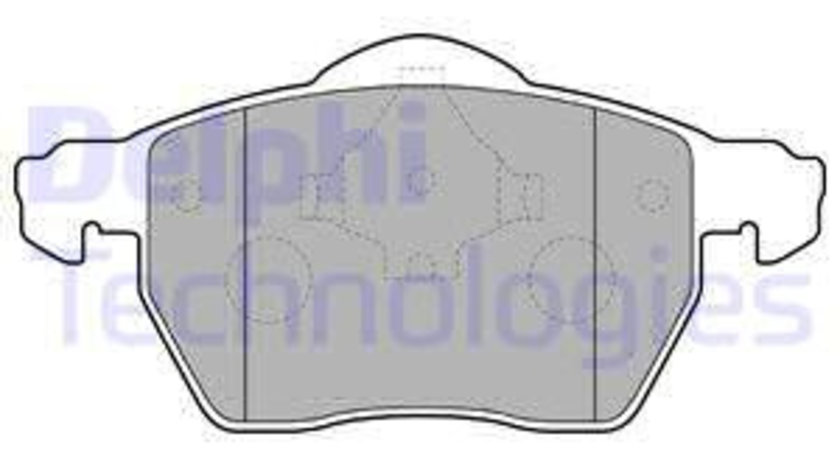 Set placute frana,frana disc punte fata (LP1687 DELPHI) SKODA,VOLVO