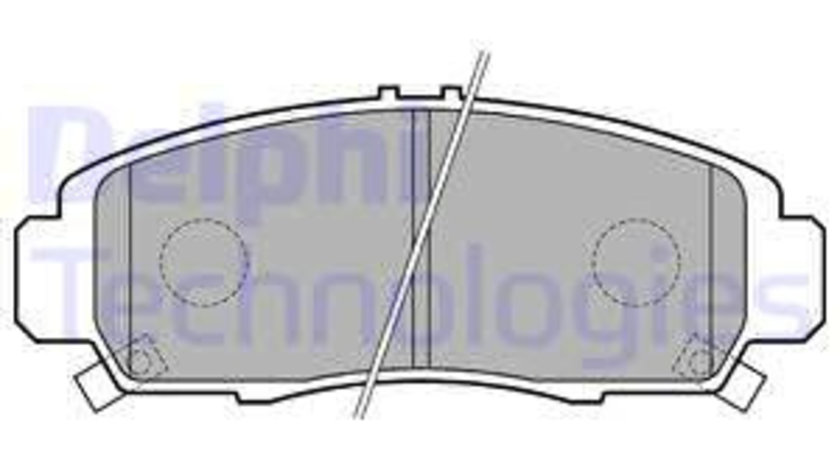 Set placute frana,frana disc punte fata (LP1704 DELPHI) ACURA,HONDA,HONDA (DONGFENG),HONDA (GAC)