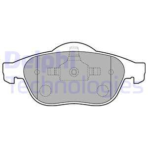 Set placute frana,frana disc punte fata (LP1708 DELPHI) RENAULT