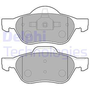 Set placute frana,frana disc punte fata (LP1714 DELPHI) RENAULT