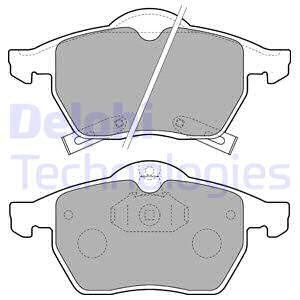 Set placute frana,frana disc punte fata (LP1731 DELPHI) OPEL,SAAB,VAUXHALL