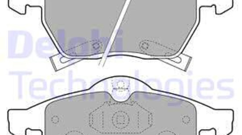 Set placute frana,frana disc punte fata (LP1731 DELPHI) OPEL,SAAB,VAUXHALL
