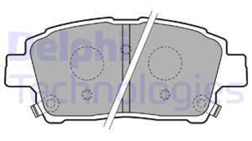 Set placute frana,frana disc punte fata (LP1742 DELPHI) BYD,ENGLON,FAW (TIANJIN),FENGXING,GEELY,GLEAGLE,GREAT WALL,LIFAN,TOYOTA,TOYOTA (FAW)