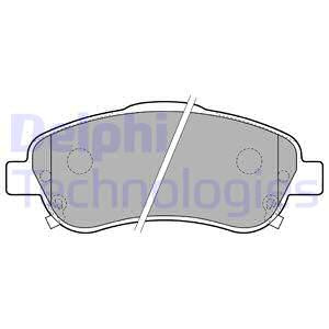 Set placute frana,frana disc punte fata (LP1786 DELPHI) TOYOTA