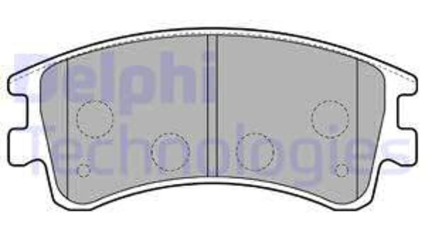 Set placute frana,frana disc punte fata (LP1799 DELPHI) MAZDA,ROVER