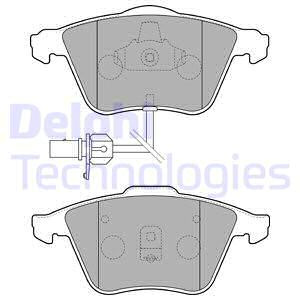 Set placute frana,frana disc punte fata (LP1825 DELPHI) AUDI,SEAT,SKODA,VW