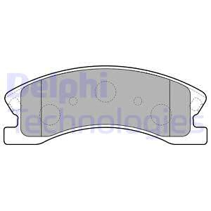 Set placute frana,frana disc punte fata (LP1906 DELPHI) JEEP