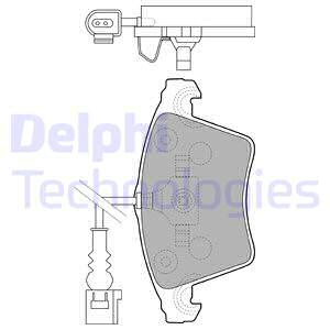 Set placute frana,frana disc punte fata (LP1913 DELPHI) VW