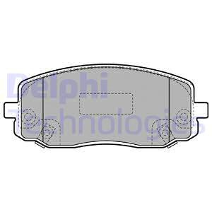 Set placute frana,frana disc punte fata (LP1933 DELPHI) HYUNDAI,KIA