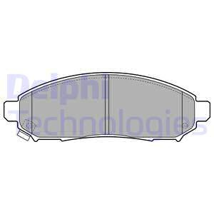 Set placute frana,frana disc punte fata (LP2011 DELPHI) NISSAN