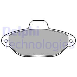 Set placute frana,frana disc punte fata (LP2013 DELPHI) FIAT,FORD