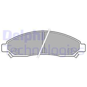 Set placute frana,frana disc punte fata (LP2037 DELPHI) GREAT WALL,ISUZU