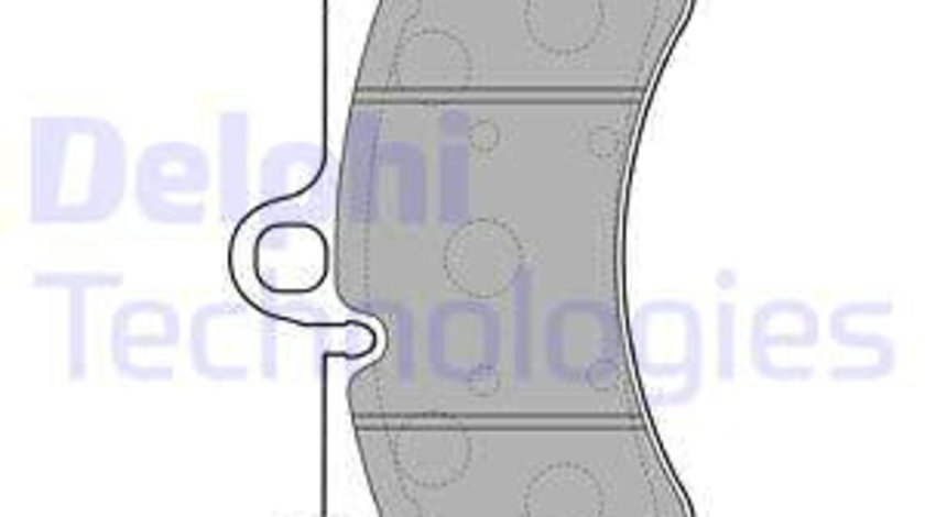 Set placute frana,frana disc punte fata (LP2057 DELPHI) PORSCHE,VW