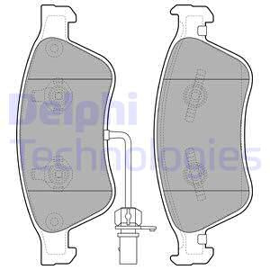 Set placute frana,frana disc punte fata (LP2072 DELPHI) AUDI,VW