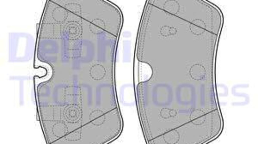 Set placute frana,frana disc punte fata (LP2125 DELPHI) MERCEDES-BENZ