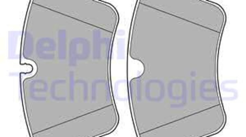 Set placute frana,frana disc punte fata (LP2139 DELPHI) MERCEDES-BENZ