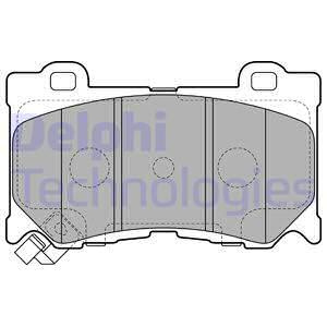 Set placute frana,frana disc punte fata (LP2156 DELPHI) INFINITI,NISSAN