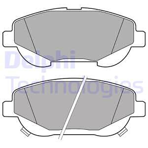 Set placute frana,frana disc punte fata (LP2207 DELPHI) TOYOTA