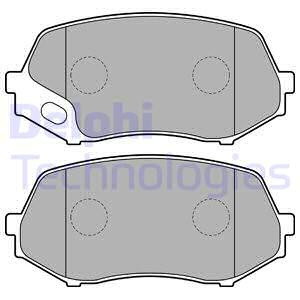 Set placute frana,frana disc punte fata (LP2208 DELPHI) MITSUBISHI