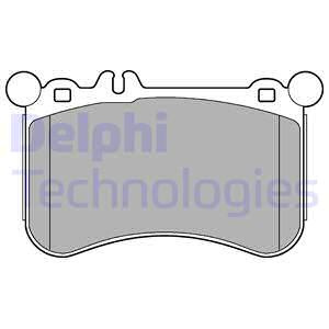 Set placute frana,frana disc punte fata (LP2291 DELPHI) MERCEDES-BENZ