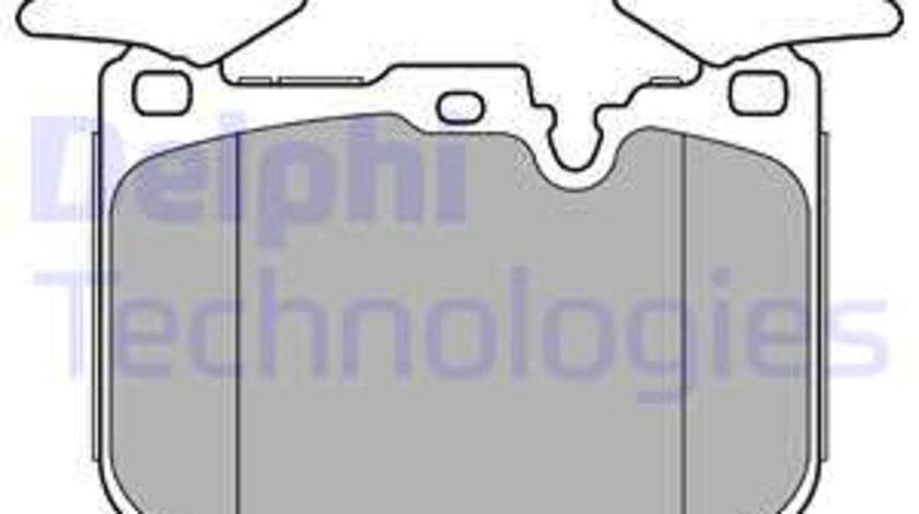 Set placute frana,frana disc punte fata (LP2449 DELPHI) BMW,BMW (BRILLIANCE),RENAULT